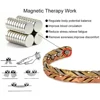 Vinterly Pure Copper Bracelets Magnetic Therapy Arthritis Braided Adjustable High Magnet Open Cuff 9mm Bangles Resizable Jewelry 4