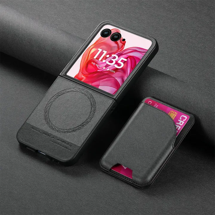 2-in-1 Detachable Leather Wallet Case with Magnetic Back Cover