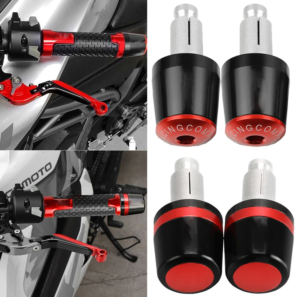 Motorcycle Handlebar End Weights - CNC Aluminum Grips Cap Plug For Super CUB & Most 7/8" Bars