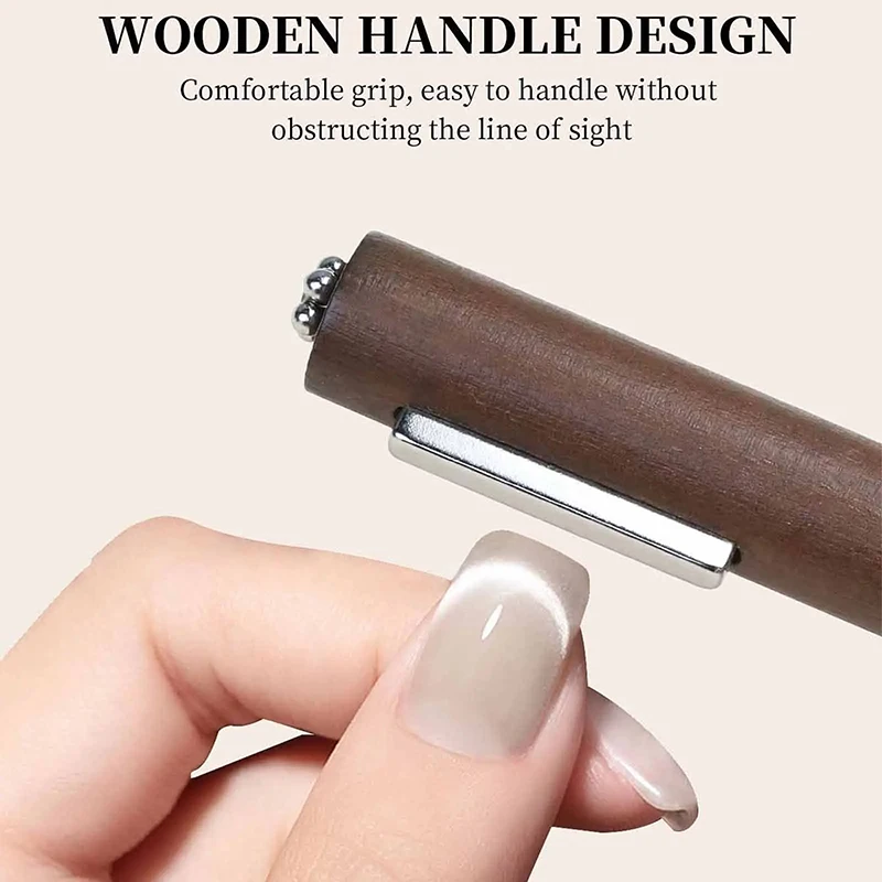 3-in-1 Multifunctional Magnetic Cat's Eye Gel Large Cylinder Super Strong Magnetic Nail Polish Line Effect Nail Art Tools