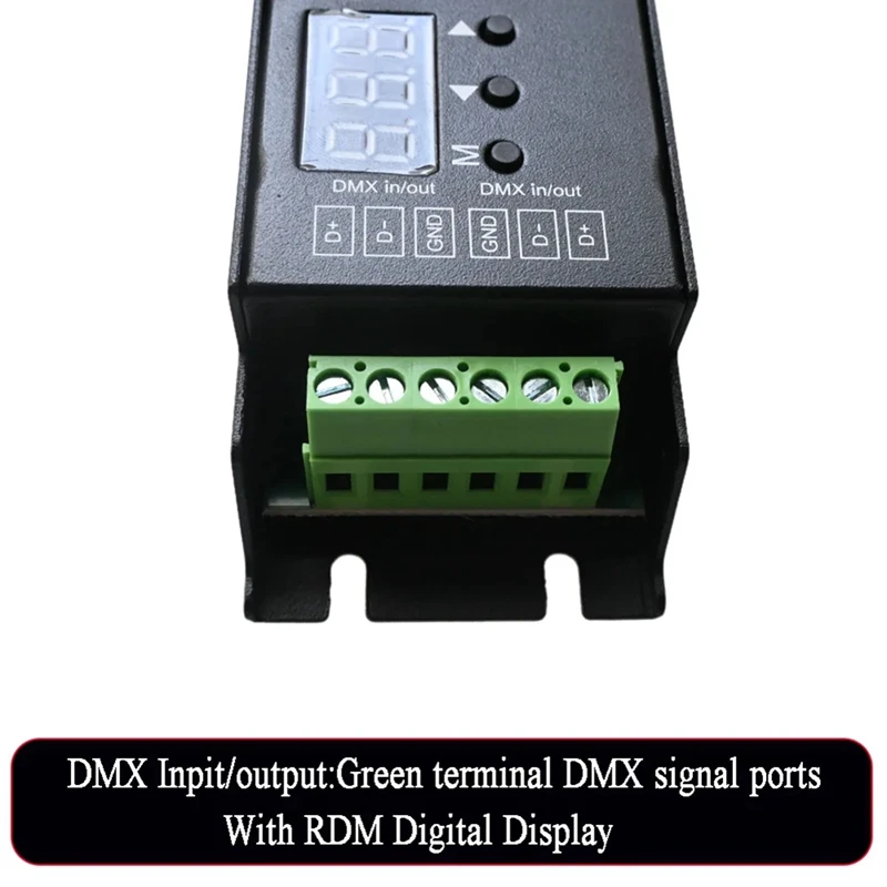 PWM RGBCCT LED 컨트롤러, 향상된 조명 제어용 RDM 및 디지털 디스플레이, 5 채널 DMX 디코더
