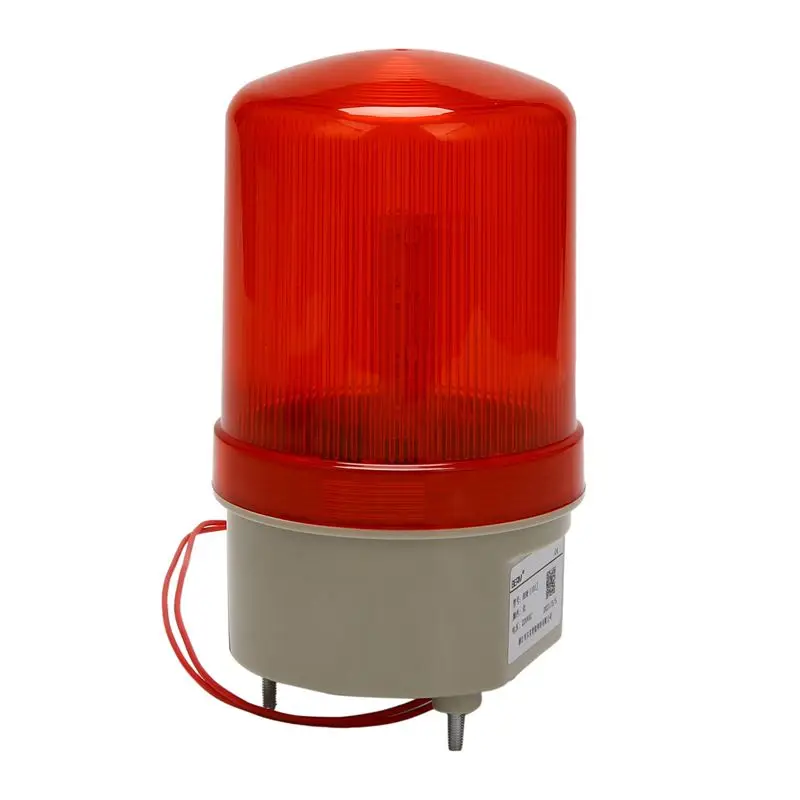 3X 산업용 점멸음 경보등, BEM-1101J 220V 빨간색 LED 경고등 음향광학 경보 시스템