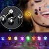 1PC LED Earrings Glowing Light Up Diamond Crown Ear Drop Pendant Stud Stainless Multi-color for Party Christmas Halloween Gift 1