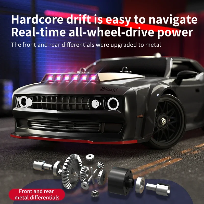 1:16 70Km/h SG216 PRO MAX Brushless Remote Control Drift Car with LED Lights Electric High Speed ​​Racing Remote Control Car Toy 3