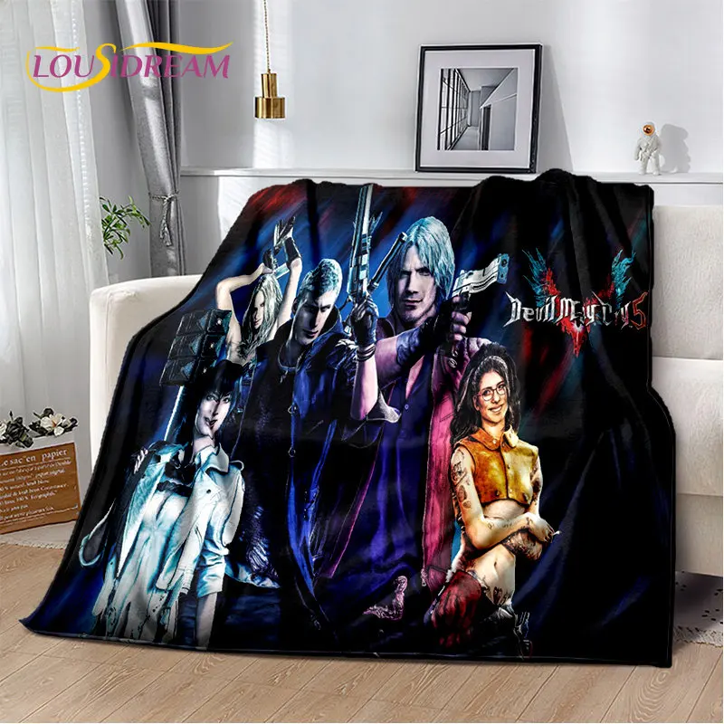 3D D-Devil May Cry DMC Game Gamer Soft Plush Blanket,Flannel