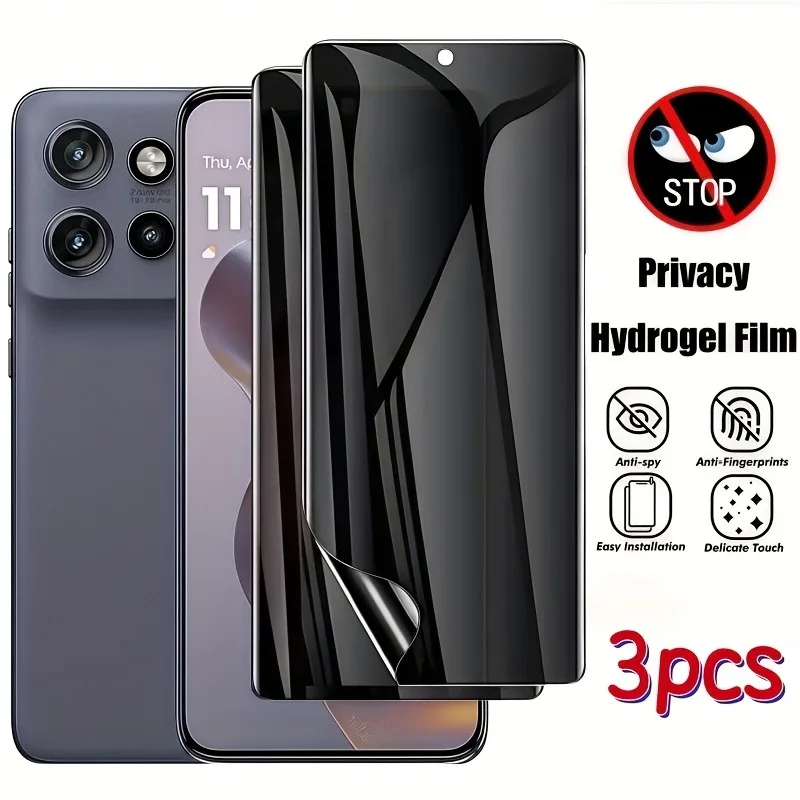 3-Pack Privacy Hydrogel Screen Protector Film