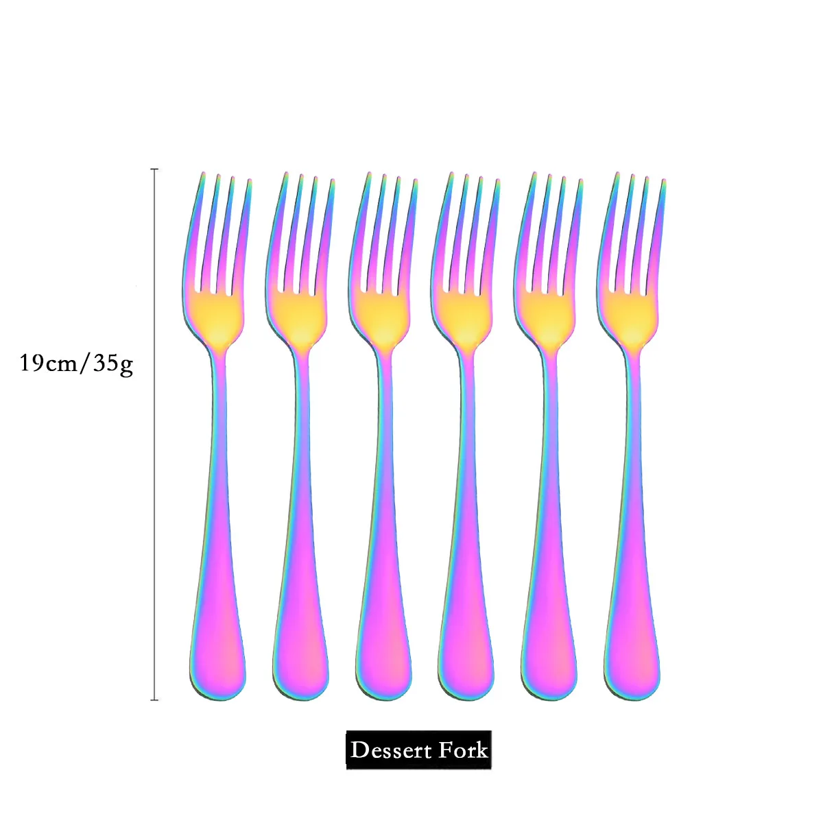 6Pcs Dessert Fork
