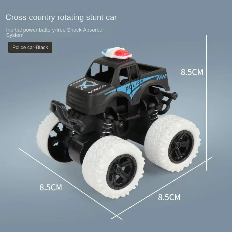 

Игрушечный четырехколесный привод, инерционный трюк, искусственный, устойчивый к падению, можно свободно играть с подарками, офисные украшения