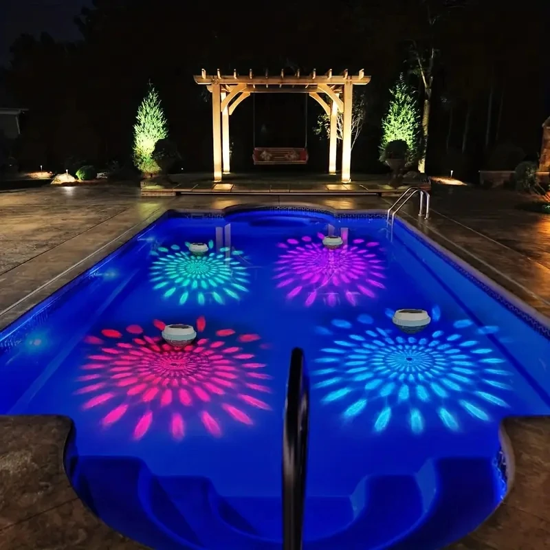 Solar Floating Pool Lights LED Night Automatic Light Day Automatic Light Charging Color Changing Pond Light