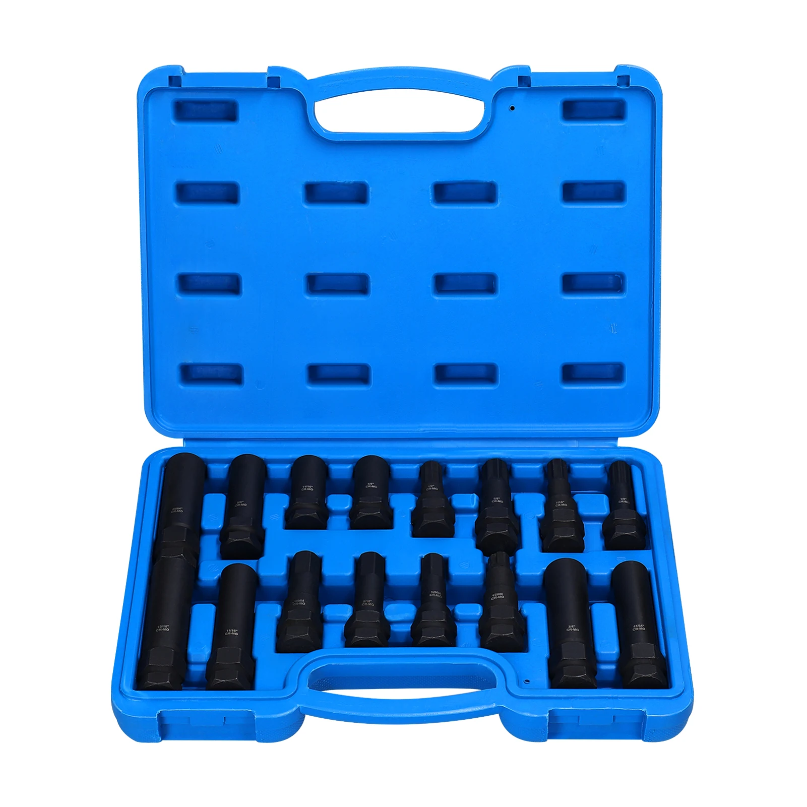 

16pcs Lug Nut Remover Kit Car Tyre Theftproof Nut Removal Tool Set Automobile Tire Nut Disassembly Sleeve Tire Nut Extractor