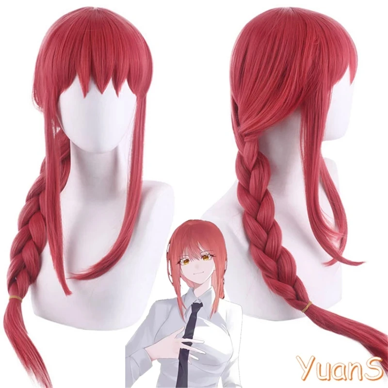 Demon Hunter Chainsaw Man Machima Cosplay Long Twist Braid Wig Anime Chainsaw Man Cos Parrucche