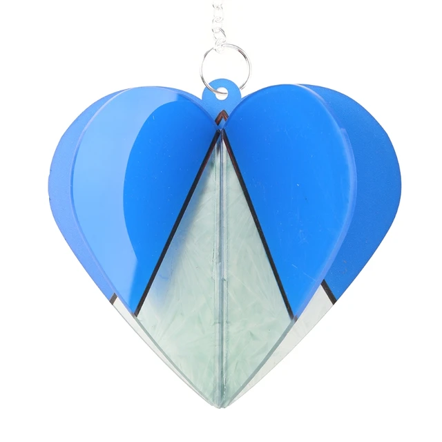 Többoldalas Szív Színes Díszfalfal Lógó Dekorációs Ajándék Otthoni Kertnek - Image 4