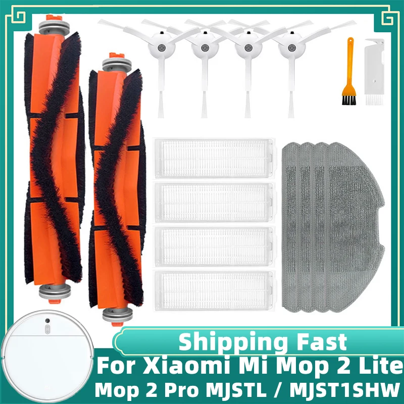Xiaomi mi Robot Vacuum Mop Lite mi Robot Vacuum Mop Pro Mjstl Peças Mjst1shw Escova Lateral Principal Filtro Hepa Mop Rag
