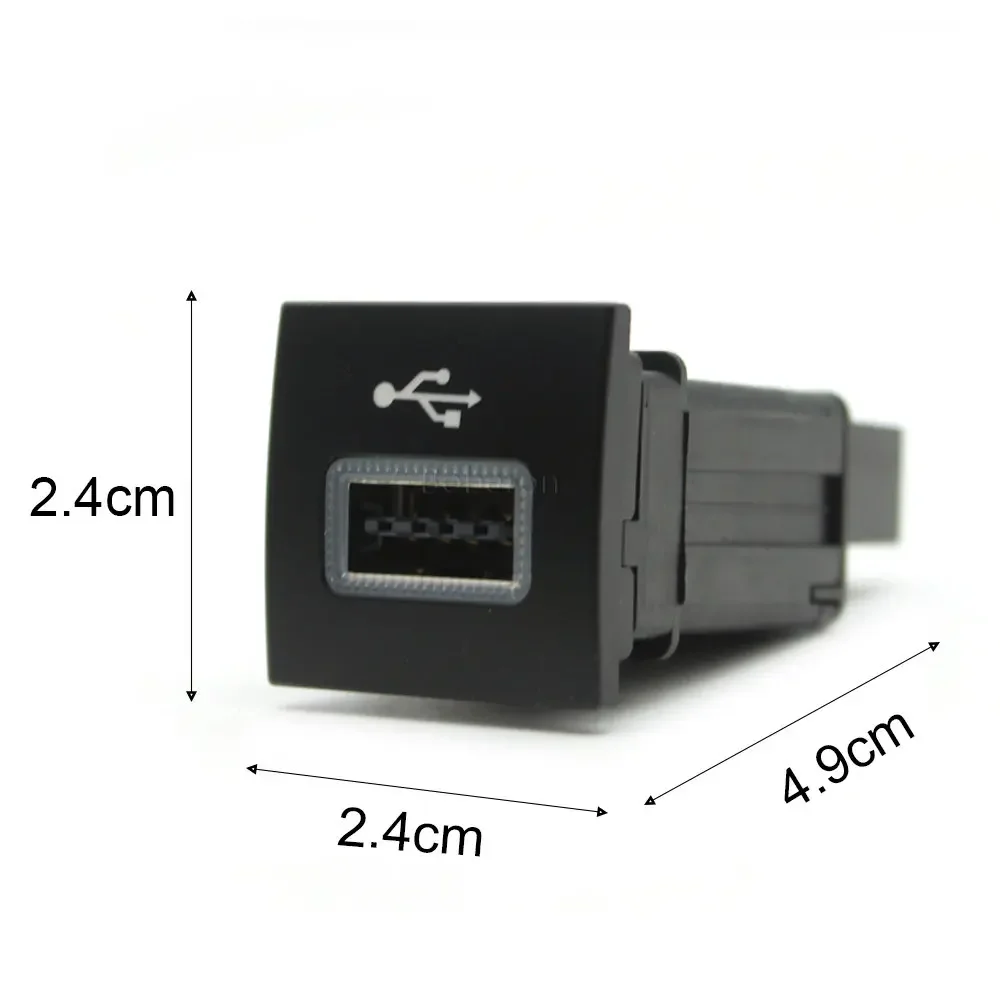 차량용 고속 충전기 오디오 라디오 U 디스크 플래시 QC3.0 USB 입력 어댑터 소켓, VW 골프 6 제타 MK5 EOS 시로코 투란