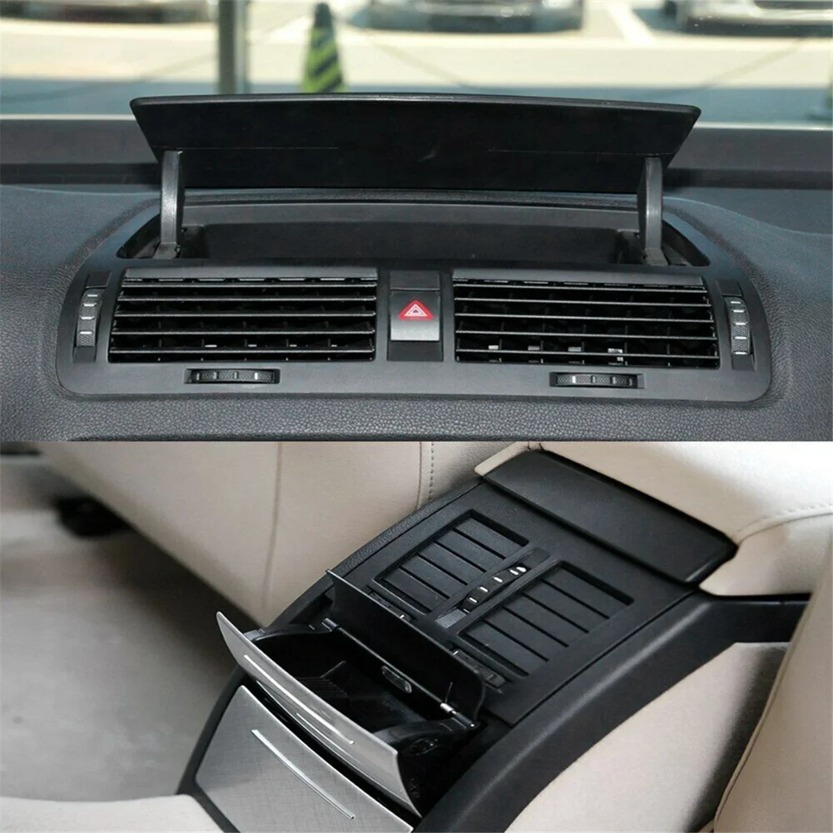 For Skoda Octavia 2004-2013 Yeti Car Centre Dashboard Vent Instrument Panel Air Conditioning Outlet Vent 1ZD820951