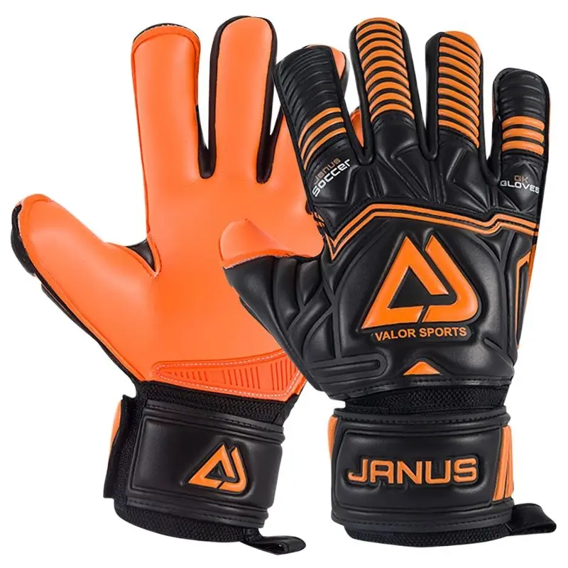 

With Fingers Protection Goalkeeper Gloves Double Sided Thickened Latex Soccer Goalie Gloves Football Goalkeeper Glove