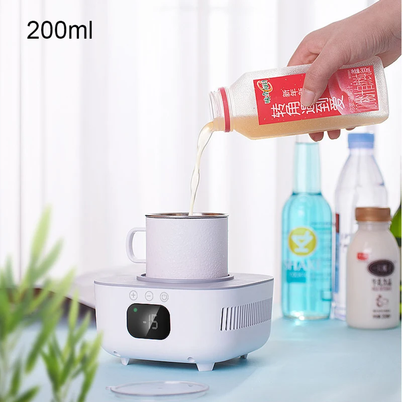 220V Fast Cooler Cup Electric Heater Cup Beer Bottle Pop Can Soda Drinks Cooling Mug Home Office Beverage Cooler Cooling Tools 2