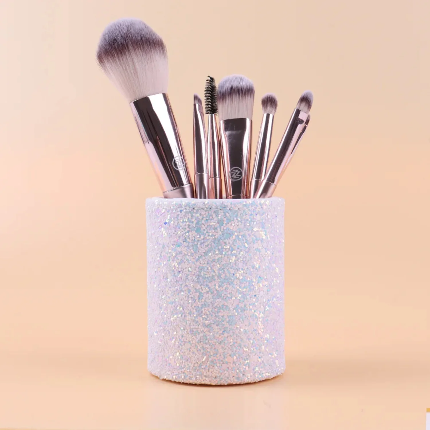 Fashion Women Sparkling Makeup Brush Bucket Cosmetic Pen Box Pencil Vase Comb Lipstick Brush Container Box