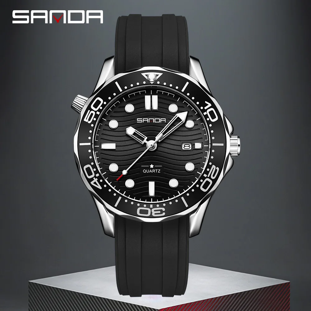 2025 SANDA 1145 Fashion Business Men's Quartz Watch Simple