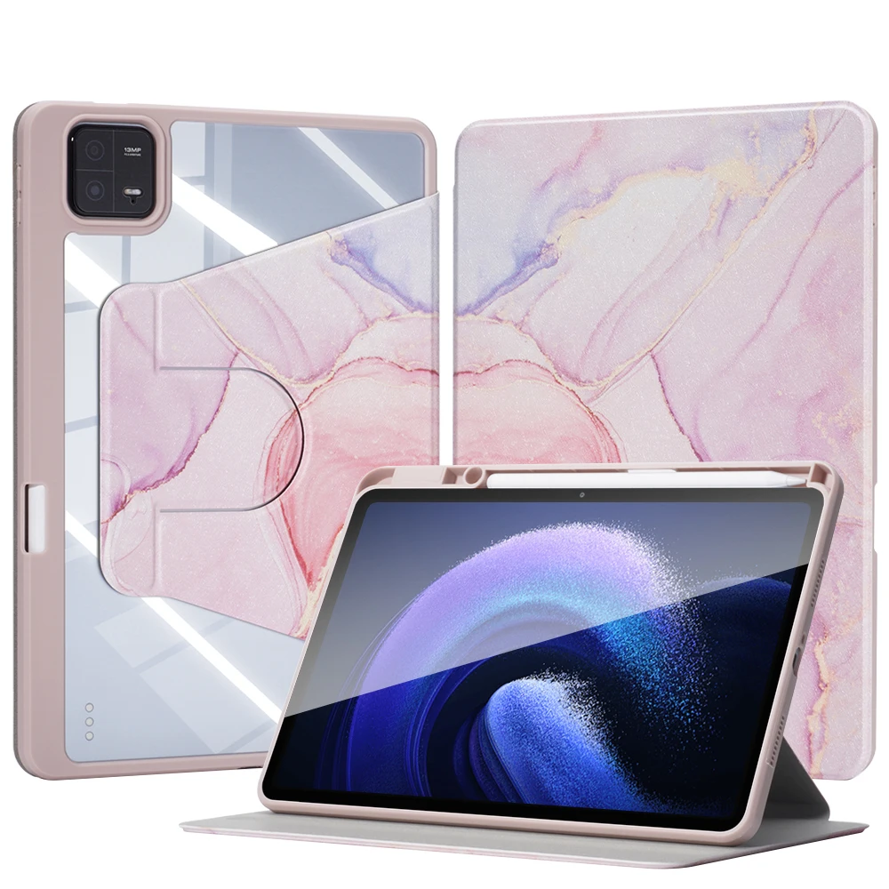 Universal 360° Rotation Tablet Case with Pen Slot - 12.4 TPU Protective Cover