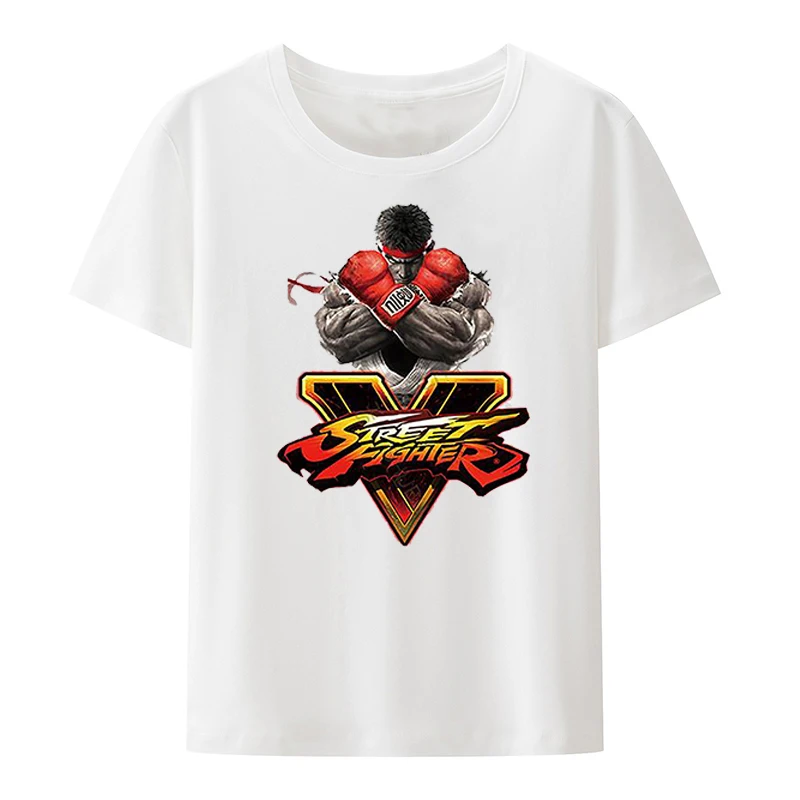 

Japanese 90's Classic Street Fighters T-shirt Men Women Short-sleev Cool Breathable Graphic Tee Tops Vintage Camisetas