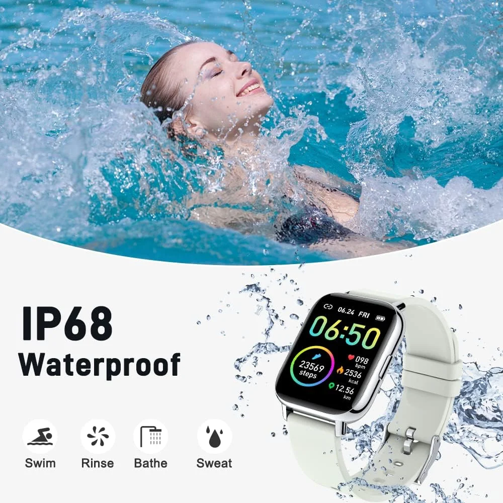 Jxrev Smart Watch, Fitness Tracker Watch for Men Women, 1.69'' Touch Smartwatch Fitness Watch with Ultra Thin Watch. 6