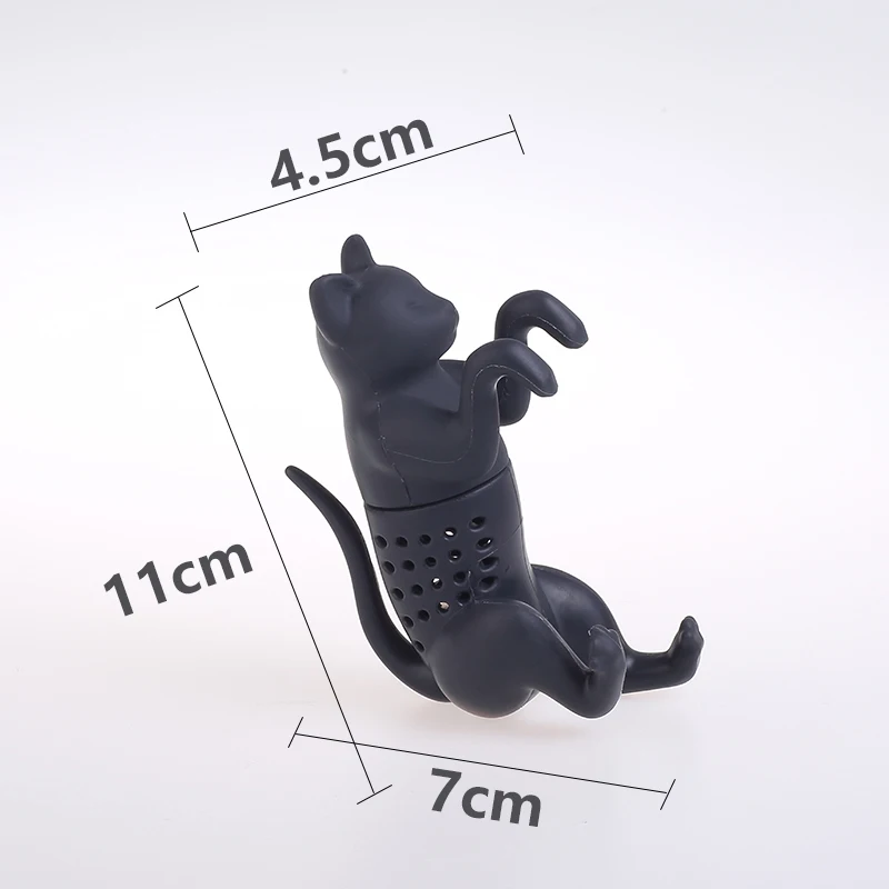 Reusable Silicone Tea Infuser Filter Cat Creative Tea Bag Coffee Diffuser Filter Strainer Strainer Leaf Herbal Spice tea infuser tea strainer tea filter coffee maker filter