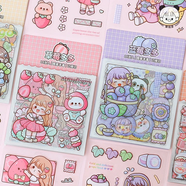 50pcs/1lot kawaii Stationery Stickers small mochi Diary Planner