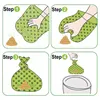 Random Color Cartoon Paw Graphic Dog Poop Bags Pet Poop Bags Leak-Proof Dog Waste Bags For Pet Supplies 5