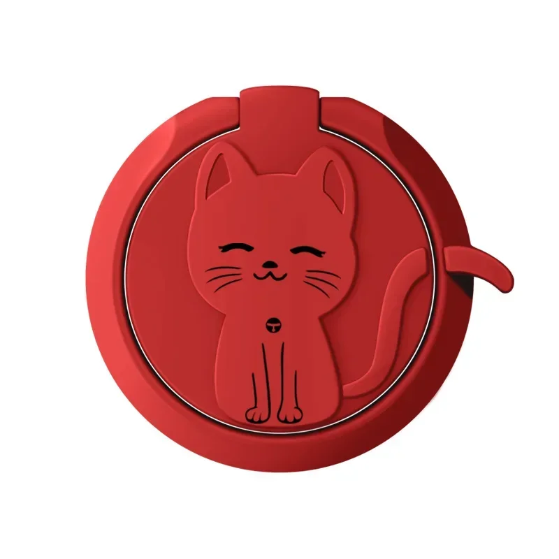 Adorable Cartoon Cat Phone Ring Holder and Stand - Cute Mobile Accessory