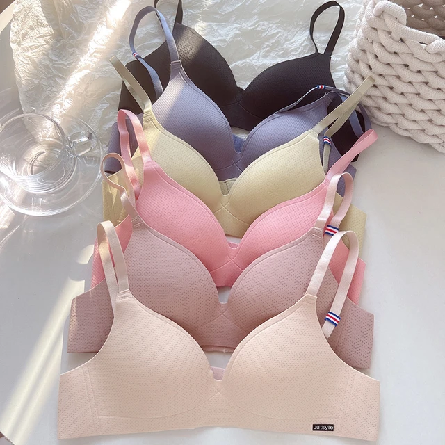 Seamless Bras for Women Female Underwear Bra Comfort Lingerie Bralette  Summer Cotton (Bands Size : 34 75 AB Cup, Color : 6) : : Clothing,  Shoes & Accessories