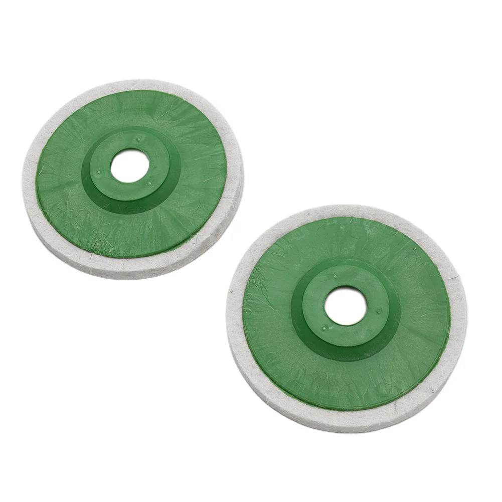 2pcs 125mm 5 Inch Wool Felt Polishing Wheel Polishing Tools Grinding Tools Power Tool Accessories For Angle Grinders