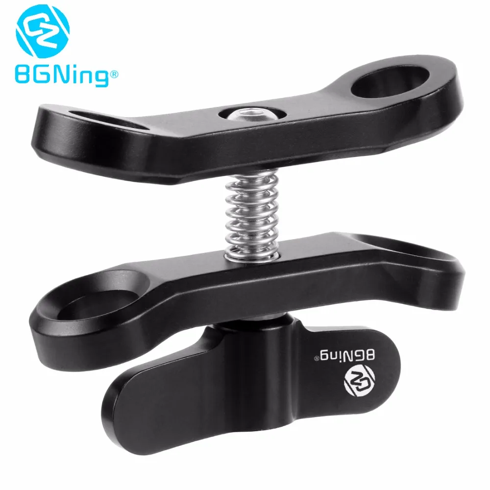 BGNING Aluminium 1inch Ball Kopf Clamp CNC Tauchen Wasserdichte Upgrade Erweitert Schmetterling Clip für GoPro SLR Unterwasser Fotografie – Detail 5