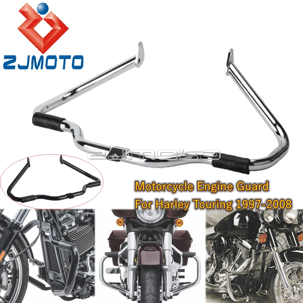 

Защита двигателя мотоцикла, противоударный стержень для Harley Touring Road King Electra Street Glide FLHR FLTR FLHT FLHX 1997-2008 под заказ