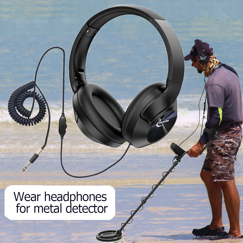 Professional Metal Detector Headphone For MD-6250 MD-6350 TX-850 MD-4030 MD-6350 MD-5090 MD-830 Metal Detector Earphones