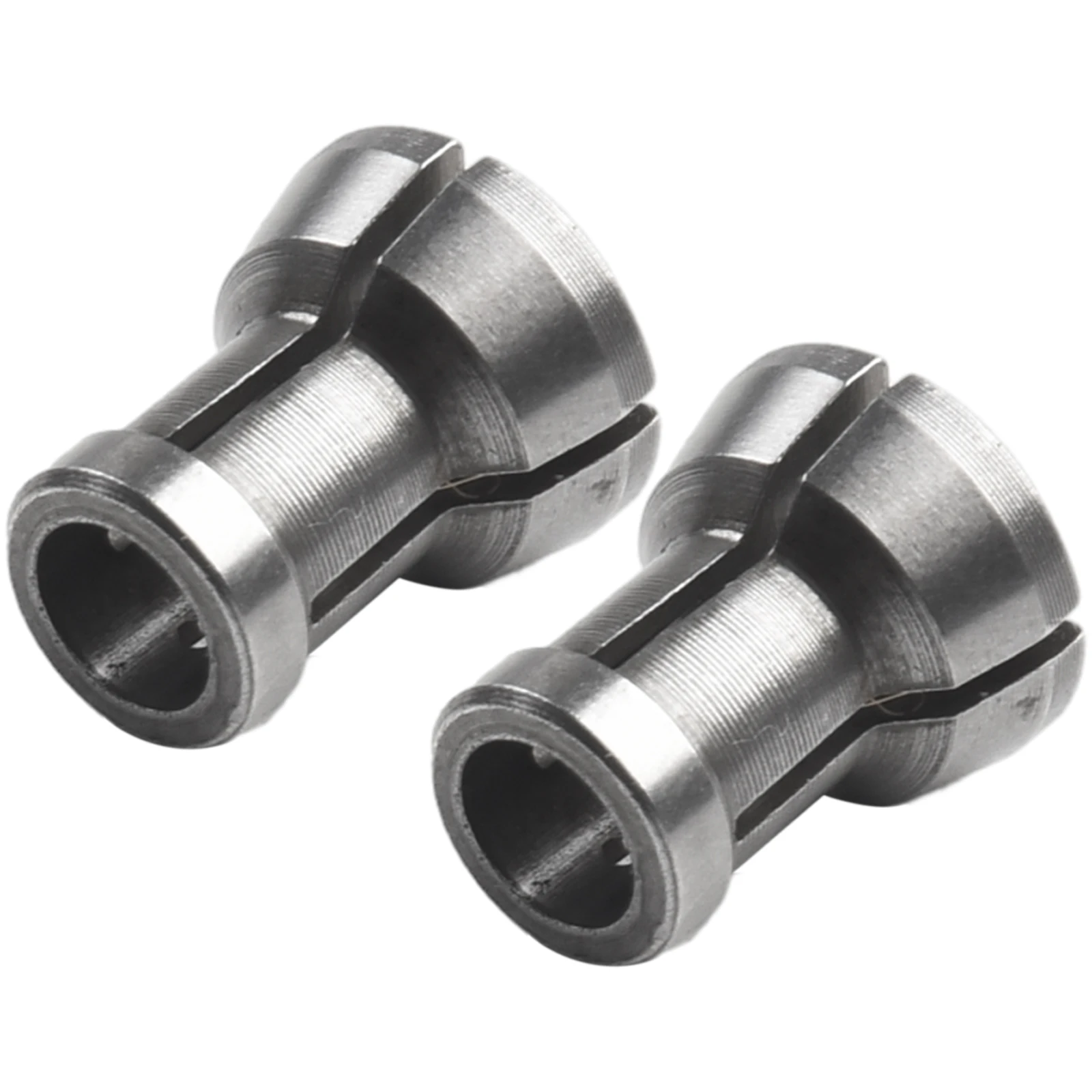 

Collet Chuck Adapter 2PCS 6/6.35/8/9.5/10mm Collet Chuck Adapter Engraving Trimming Machine Router Durable Tool Parts Hot Sale