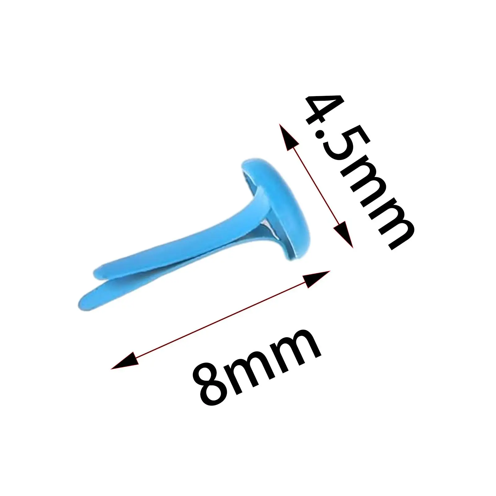 Mini Metal Parisian Fasteners Slotted Pins for DIY Stamping Art 200 Pieces Metal Brads