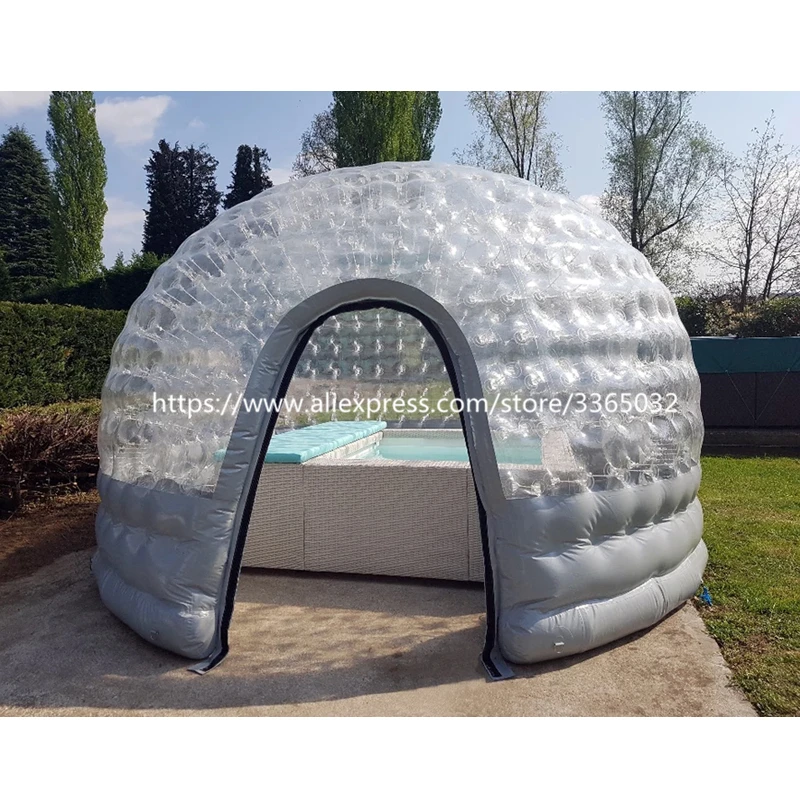 Outdoor Waterproof Inflatable Hot Tub Spa Solar Dome Cover Tent