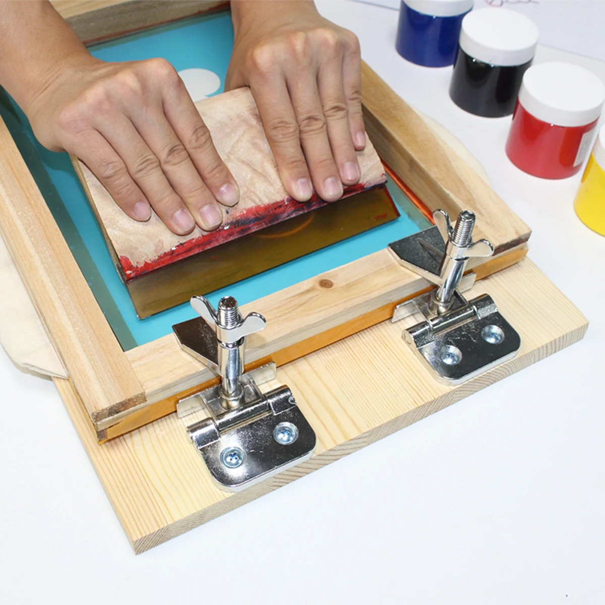borboleta dobradica grampo para silk screen printing 01
