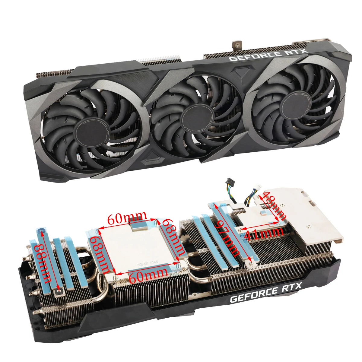 MSI RTX 3080, 3080TI, 3090, Ventus 3X, Placa Gráfica, Radiador