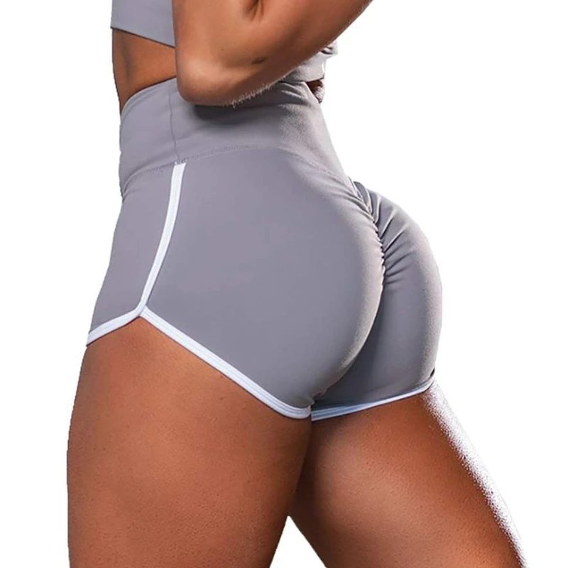 Summer Peach High Waist Pants Women's Fitness Elastic Hip Lift Gym Yoga Pants Quick-drying Running Sports Bike Shorts Solid