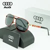 AUDI Luxury Red Gold Polarized Sunglasses Men Designer Driving Sun Glasses Male Pilot Goggles UV400 Eyewear Oculos De Sol