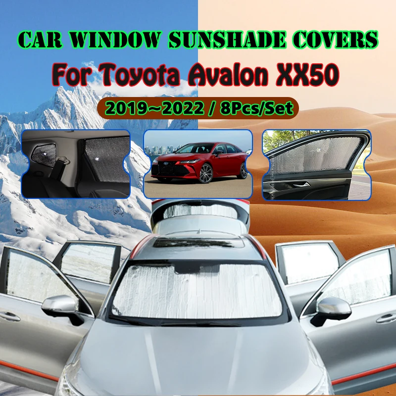 

For Toyota Avalon XX50 2019 2020 2021 2022 Car Window Windshield Sunshade UV Protect Reflector Sun Shade Visor Auto Accessories