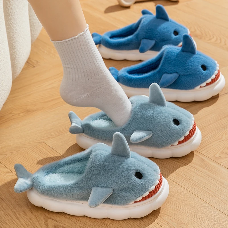 Casual Fluffy Slippers Women Home Flats Cute Cartoon Designer Shoes Girls Fashion Winter Platform Slipper House Warm Footwear — view 4