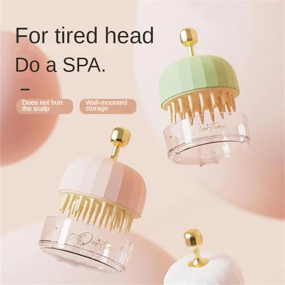 

Hair Shower Brush Comb Craetive Cute Design Soft Head Body Scalp Massage Round Care Tool Scalp Hair Massager Silicone Bath Brush
