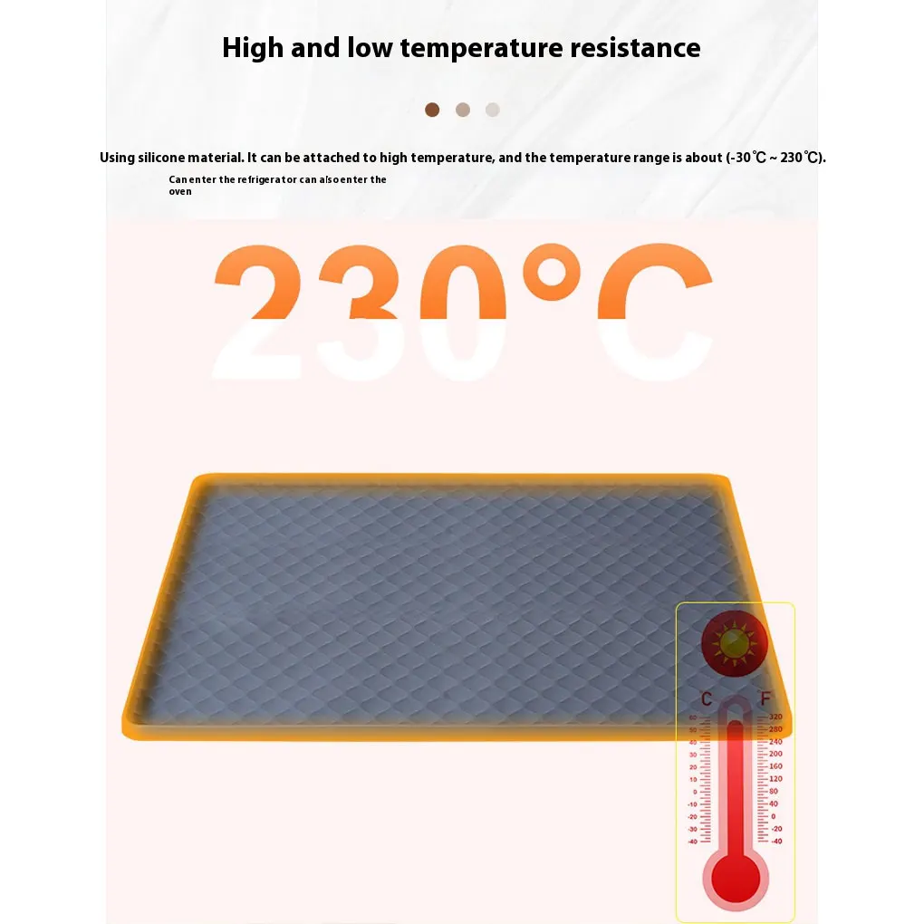 Durable Silicone Under-Sink Mat Waterproof Drip Tray Liner For Kitchen & Bathroom Cabinets  Easy-Clean Storage Solution 5
