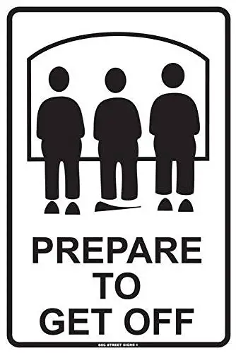

Vincenicy Metal Sign Great Aluminum Tin Sign Prepare to Unload Sign