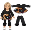 Halloween Doll Clothes Festival Pumpkin, Skeleton Costumes For 18 Inch American&43cm Baby New Born,OG,Life Girl Doll Accessories 2