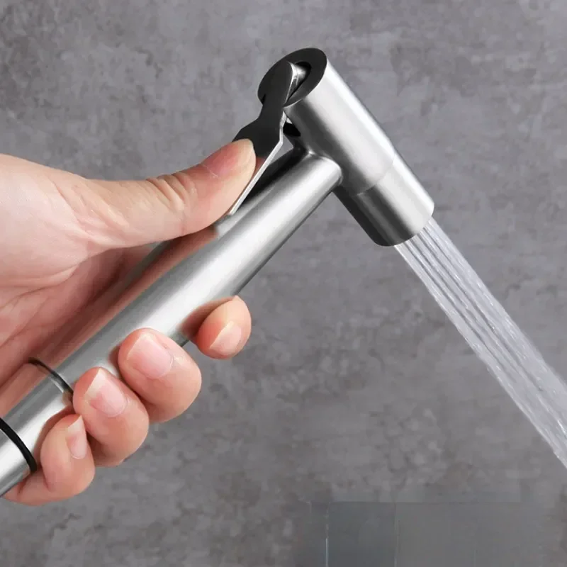 

Stainless Steel Bidet Toilet Sprayer Portable Handheld Bidet Faucet Spray Home Bathroom Shower Head Self Cleaning Accessories