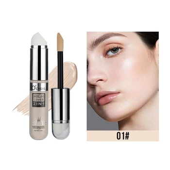 High Coverage 2in1 Liquid Foundation Concealer Cream For Dark Circles Acne Waterproof Long Lasting Natural Makeup Cosmetics